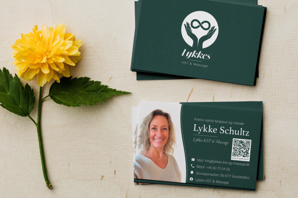 Visitkort og Logodesign – KST massage Visitkort og Logo