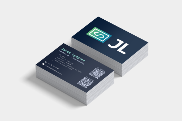 Visitkort til programmør-elev Visitkort til programmør-elev